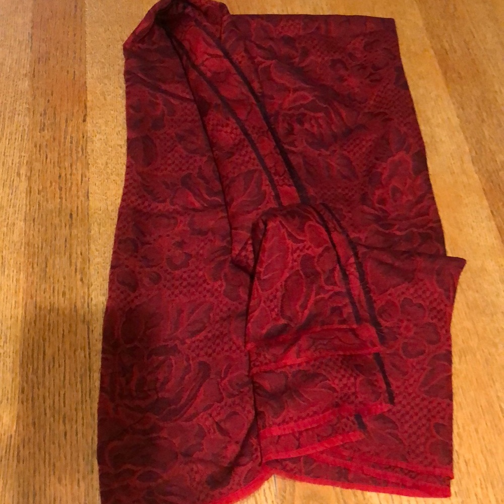 Red Wool Scarf